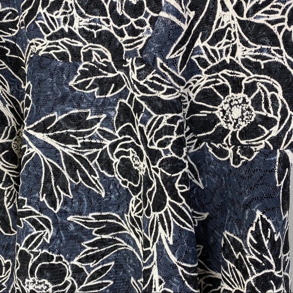 Tommy Hilfiger Dress Blue A-Line floral lace 0P - Picture 7 of 7